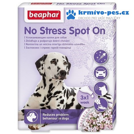 Beaphar No Stress Spot On pro psy sol 3 x 0,7 ml