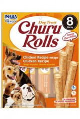 Inaba Churu Dog Rolls Chicken wraps Chicken 8x12g