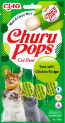 Inaba Churu Pops cat snack tuňák a kuře 4x15 g