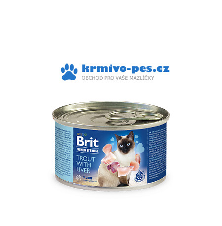 Brit Premium Cat by Nature konz Trout&Liver 200g