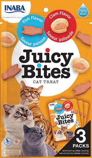 Churu Cat Juicy Bites Fish&Clam Flavor 3x11,3g