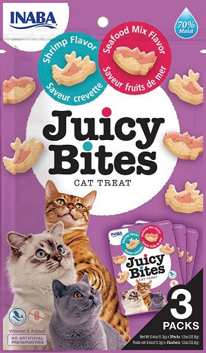 Churu Cat Juicy Bites Shrimp&Seafood Flavor3x11,3g