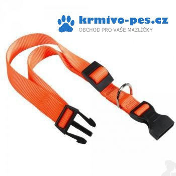 Obojek nylon CLUB C 44cmx15mm oranžový