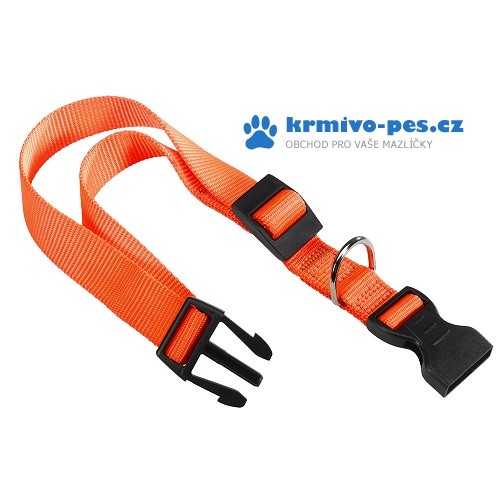 Obojek nylon CLUB C 56cmx20mm oranžový