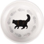 Miska cat keramika sigle white Flamingo 300ml