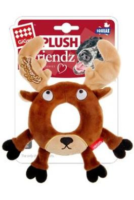 Hračka pes GiGwi Plush Friendz sob s gumovým kroužkem