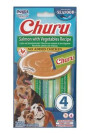 Inaba Churu Dog Fish Salmon Recipe with Vegetables 4x14g