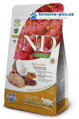 N&D Quinoa CAT Skin&Coat Quail & Coconut 300g