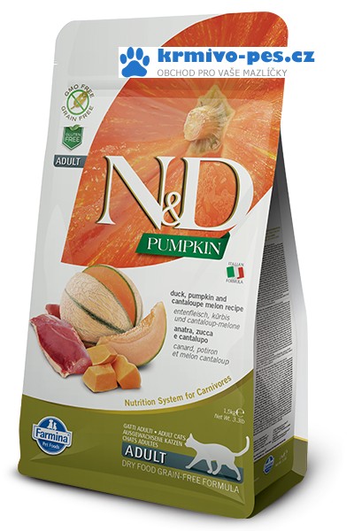 N&D GF Pumpkin CAT Duck & Cantaloupe melon 300g