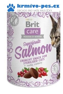 Brit Care Cat Snack Superfruits Salmon 100g