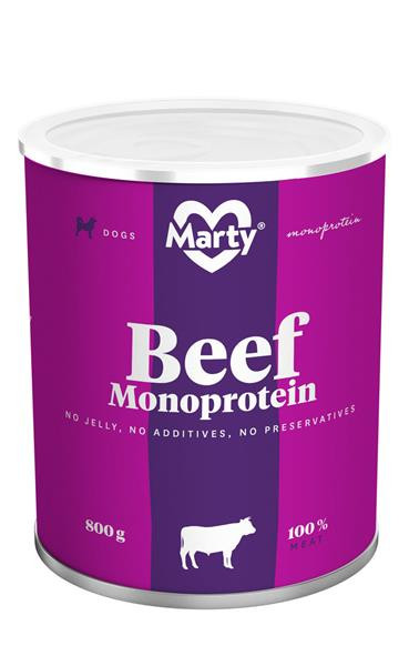 MARTY konz. pro psy - Monoprotein hovězí 800 g