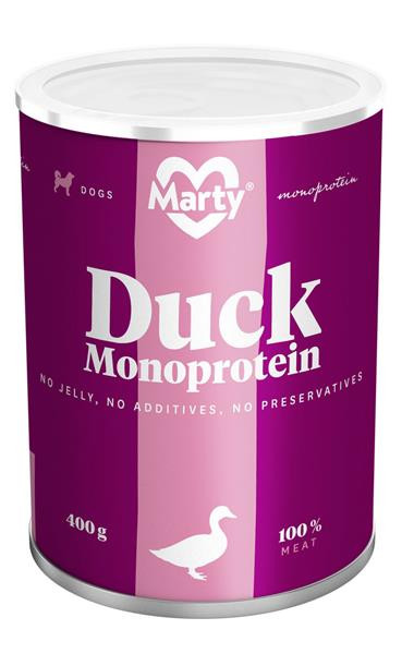 MARTY konz. pro psy - Monoprotein kachní 400 g