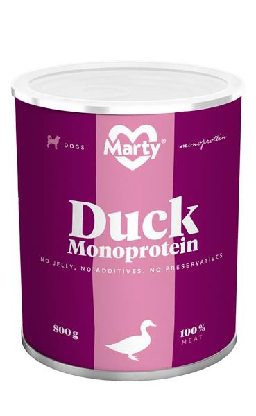 MARTY konz. pro psy - Monoprotein kachní 800 g