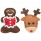 Vánoční hračka Xmas figure set SOB+PERNÍČEK 8cm TR