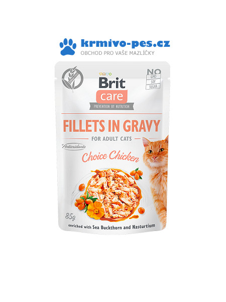 Brit Care Cat Fillets in Gravy Choice Chicken 85g