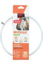 Obojek LED transparent BIVOUAK 30-60cm USB Zolux světle červená