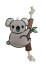 Hračka pes animALL Koala kůže, barevná 26x16cm