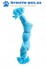 Hračka pes BUSTER Pískací lano, modrá, 35 cm, M