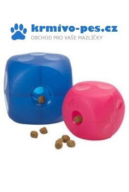 Hračka pes BUSTER Soft Mini Cube modrá 9cm