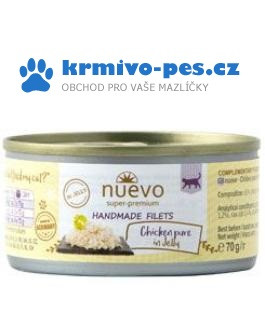 Nuevo kočka Handmade Pure kuře v želé konz. 70g