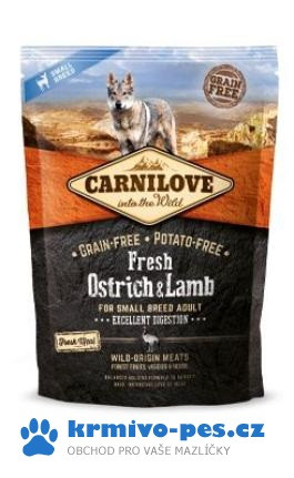 Carnilove dog Fresh Adult Small Ostrich & lamb 1,5 kg