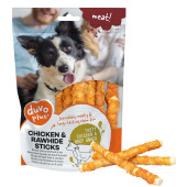 Duvo+ dog Meat! Chicken & rawhide sticks 100 g