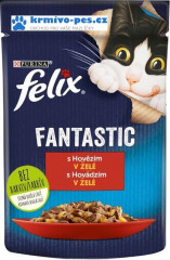 Felix cat kapsička - Fantastic hovězí v želé 85 g