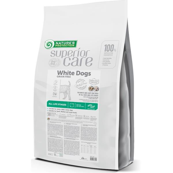 Nature's Protection Superior Care Dog Dry White Dogs Grain Free Insect 10 kg