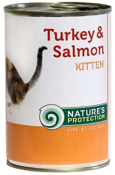 Nature's Protection Cat konz.Kitten krůta/losos 400g