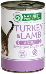 Nature's Protection Cat konzerva Sensitive krůta/jehně 400g