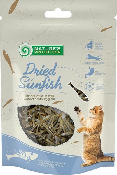 Nature's Protection Cat Snack sušené rybičky 20g