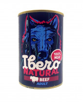 Ibero NATURAL dog konzerva ADULT beef 1200g