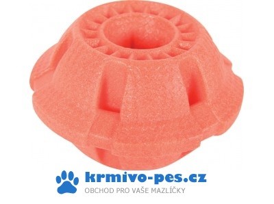 Hračka pes BALL MOOS TPR POP 9,5cm lososová Zolux