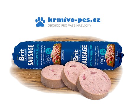 Brit Sausage Turkey & Pea 800g