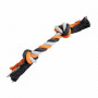 Uzel HipHop bavlněný 2 knoty, šedá - tmavě šedá, oranžová 25cm/75g - POSLEDNÍ 1KS