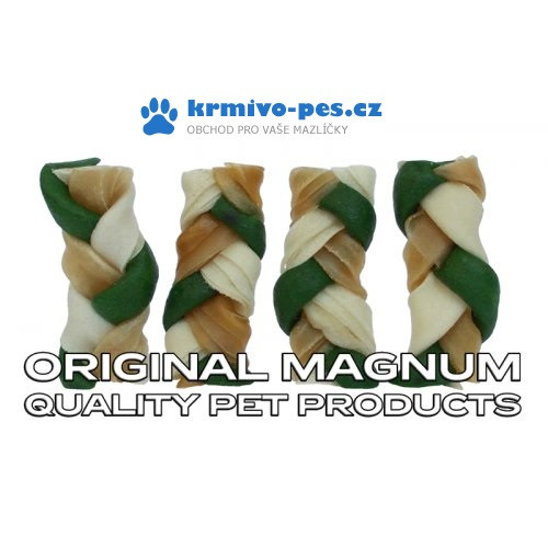 Magnum Rawhide Small braid 2,5" 6,5cm (40ks) zelený