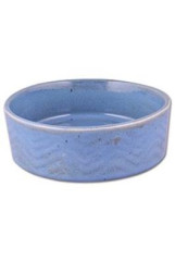 Miska keramická Zig Zag 18cm modrá 1,2l