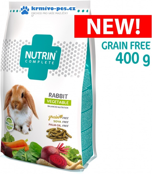 Darwin´s Nutrin complete králík vegetable grain free 400g