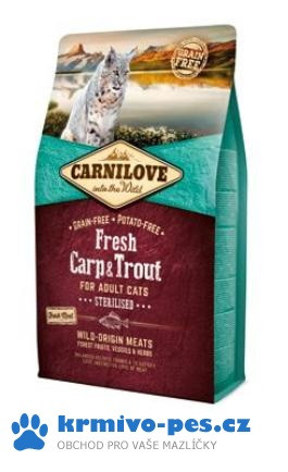 Carnilove Cat Fresh Carp & Trout Sterilised Adult 6kg