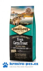 Carnilove Dog Fresh Carp & Trout for Adult 12kg + dentální pamlsek zdarma + doprava zdarma