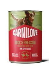 Carnilove Dog Can Paté Duck&Pheasant 400g NEW