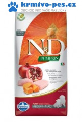 N&D Pumpkin DOG Puppy M/L Chicken & Pomegranate 2,5kg