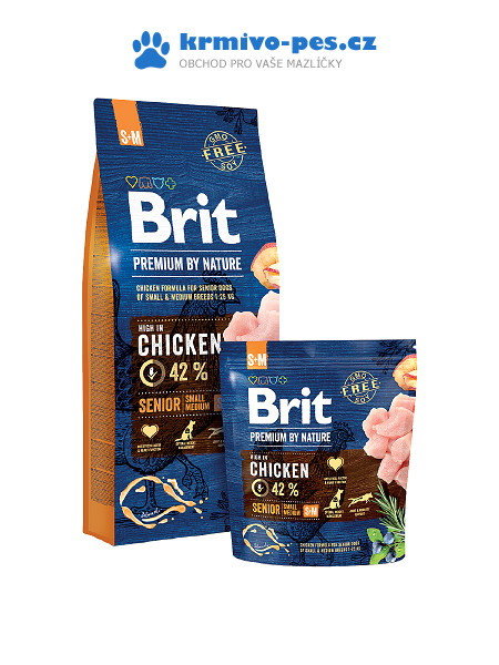 Brit Premium Dog by Nature Senior S+M 15 kg