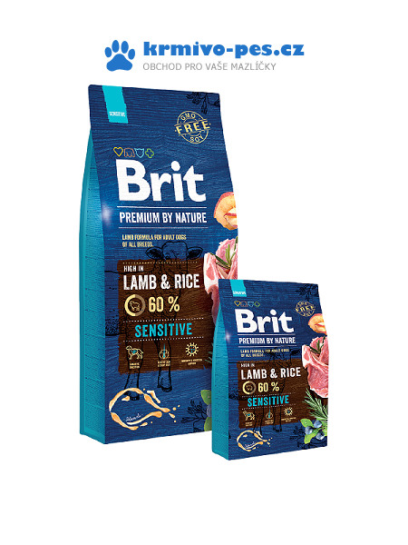 Brit Premium Dog by Nature Sensitive Lamb 15 kg