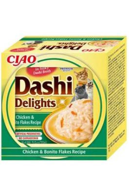 Churu Cat CIAO Dashi kuře a vločky z tuňák. pruh. 70g