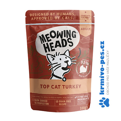 MEOWING HEADS Top Cat Turkey 100g