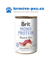 Brit Dog konzerva Mono Protein Lamb & Brown Rice 400g