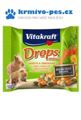 Vitakraft Drops Happy Karotte Rabbit 40g