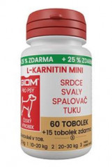 Giom S pes L-karnitin Aktiv 60 MINI tbl+25% zdarma