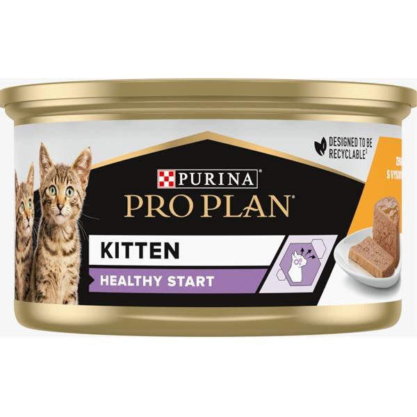 PRO PLAN Cat konz. Kitten kuře v paštice 85g